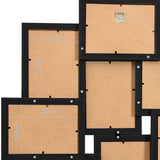 Collage Photo Frame for Picture 10 pcs 10x15 cm Black MDF - Close-Up Angle