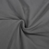 4-Seater Stretch Couch Slipcover Anthracite Polyester Jersey - Top-Down View