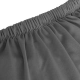 4-Seater Stretch Couch Slipcover Anthracite Polyester Jersey - 45-Degree Angle