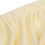 2-Seater Stretch Couch Slipcover Cream Polyester Jersey