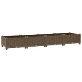 Raised Bed 160x40x23 cm Polypropylene - Front View