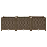 Raised Bed 120x40x38 cm Polypropylene - Top-Down View