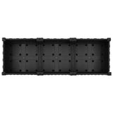 Raised Bed 120x40x23 cm Polypropylene - Rear View