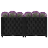 Raised Bed 80x40x38 cm Polypropylene - Side View