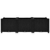 Raised Bed 120x40x38 cm Polypropylene - Top-Down View