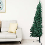 Artificial Half Pre-lit Christmas Tree with St& Green 120 cm