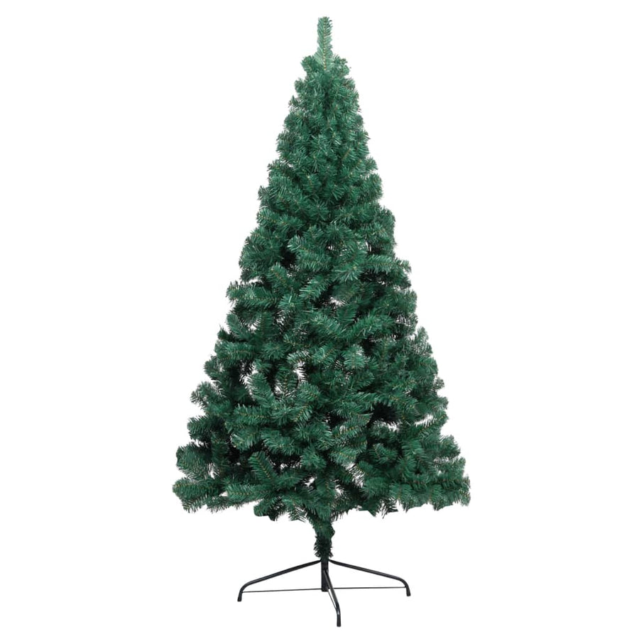 Artificial Half Pre-lit Christmas Tree with St& Green 120 cm