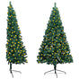 Artificial Half Pre-lit Christmas Tree with St& Green 150 cm