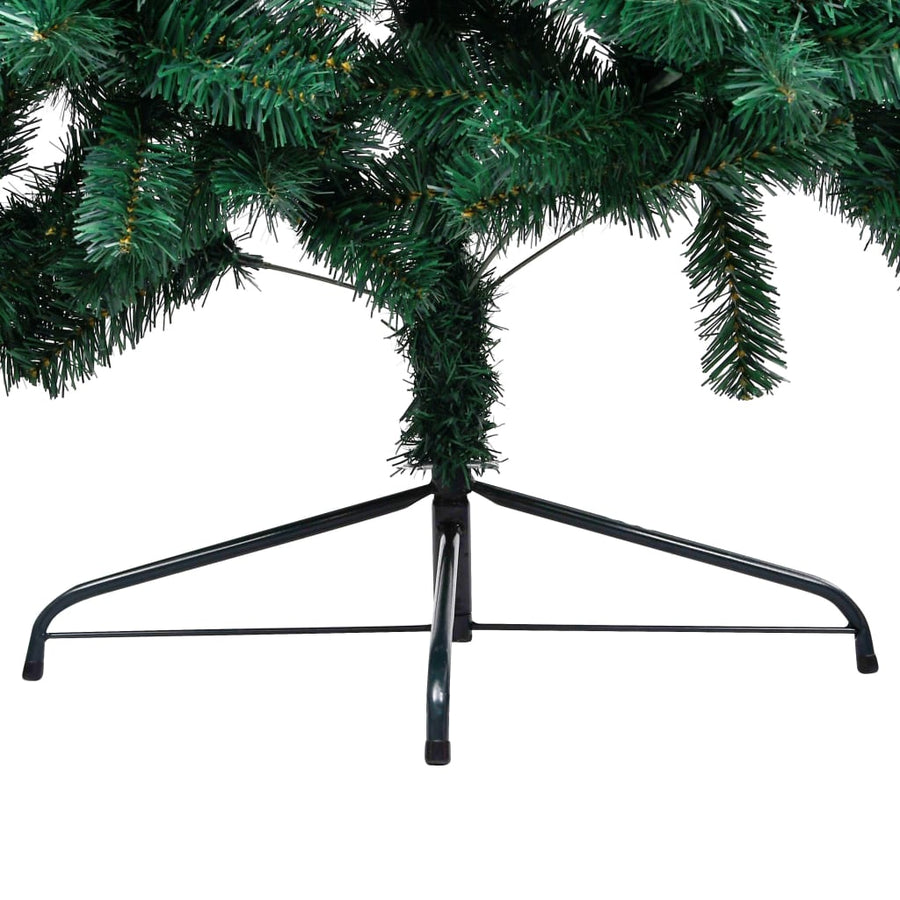 Artificial Half Pre-lit Christmas Tree with St& Green 210 cm