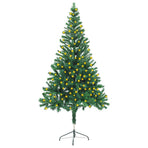 Artificial Pre-lit Christmas Tree with Stand 150cm 380 Branches
