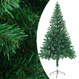 Artificial Pre-lit Christmas Tree with Stand 150 cm 380 Branches - Front View
