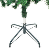 Artificial Pre-lit Christmas Tree with Stand 150 cm 380 Branches - Top-Down View
