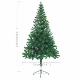 Artificial Pre-lit Christmas Tree with Stand 150 cm 380 Branches - Extra Image