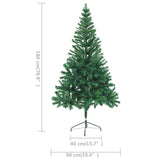 Artificial Pre-lit Christmas Tree with Stand 180 cm 564 Branches - Extra Image