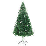 Artificial Pre-lit Christmas Tree 210 cm 910 Branches - Side View
