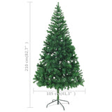 Artificial Pre-lit Christmas Tree 210 cm 910 Branches - Extra Image