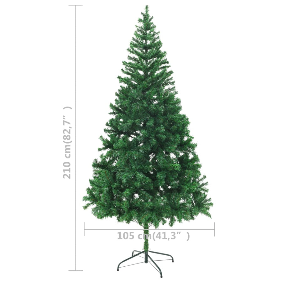 Artificial Pre-lit Christmas Tree 210 cm 910 Branches