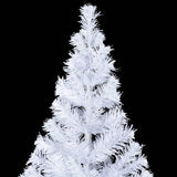 Artificial Pre-lit Christmas Tree with Stand 120 cm 230 Branches - Top-Down View