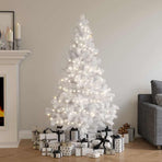 Artificial Pre-lit Christmas Tree with Stand 180cm 620 Branches