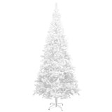 Artificial Pre-lit Christmas Tree L 240 cm White - Front View
