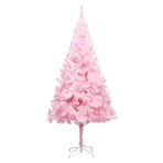 Artificial Pre-lit Christmas Tree with Stand Pink 180 cm PVC