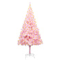 Artificial Pre-lit Christmas Tree with Stand Pink 210 cm PVC