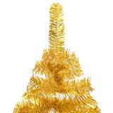 Artificial Pre-lit Christmas Tree with Stand Gold 120 cm PET