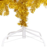Artificial Pre-lit Christmas Tree with Stand Gold 120 cm PET