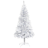 Artificial Pre-lit Christmas Tree with Stand Silver 120 cm PET