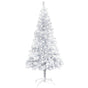Artificial Pre-lit Christmas Tree with Stand Silver 120 cm PET