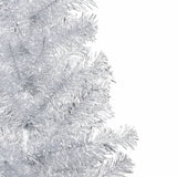 Artificial Pre-lit Christmas Tree with Stand Silver 180 cm PET