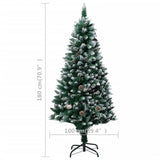 Artificial Christmas Tree LEDs&Pine Cones&White Snow 180 cm - Extra Image