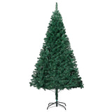Artificial Pre-lit Christmas Tree with Thick Branches Green 150 cm - Side View