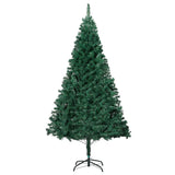 Artificial Pre-lit Christmas Tree with Thick Branches Green 180 cm - Side View