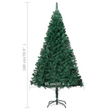 Artificial Pre-lit Christmas Tree with Thick Branches Green 180 cm - Extra Image
