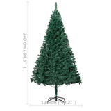 Artificial Pre-lit Christmas Tree with Thick Branches Green 240 cm - Low Angle
