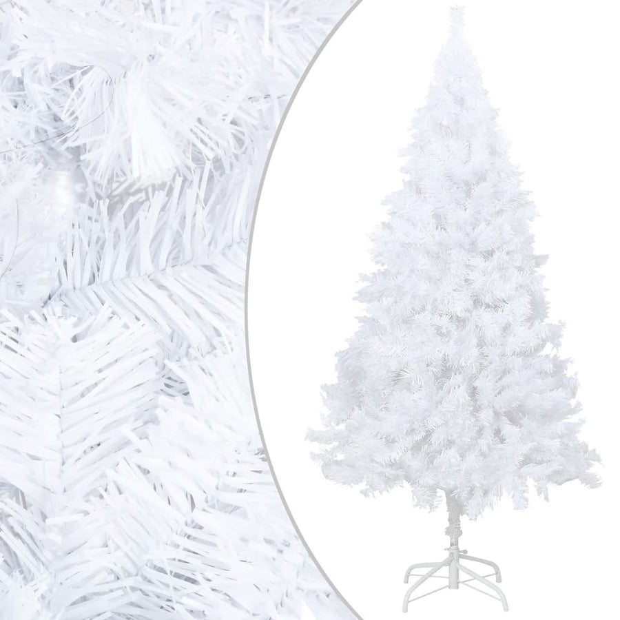 Artificial Pre-lit Christmas Tree Thick Branches White 120 cm