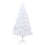 Artificial Pre-lit Christmas Tree with Thick Branches White 120 cm - Side View