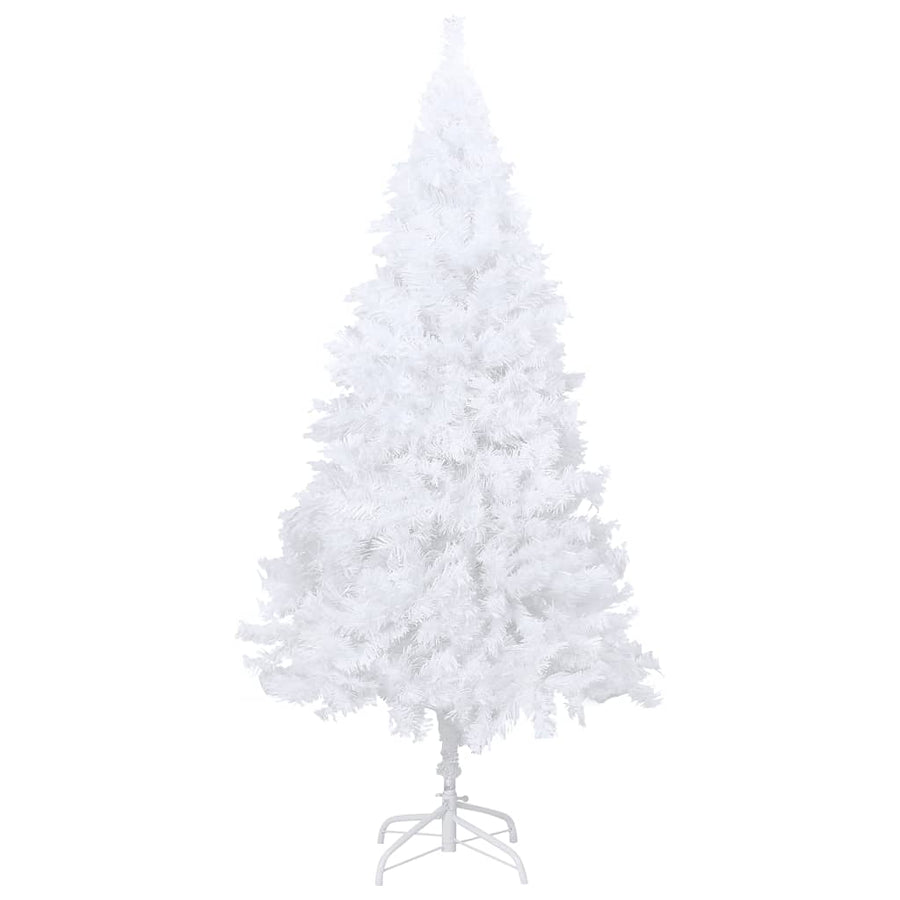 Artificial Pre-lit Christmas Tree Thick Branches White 120 cm