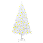 Artificial Pre-lit Christmas Tree Thick Branches White 150 cm