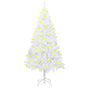 Artificial Pre-lit Christmas Tree Thick Branches White 150 cm