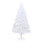 Artificial Pre-lit Christmas Tree Thick Branches White 150 cm