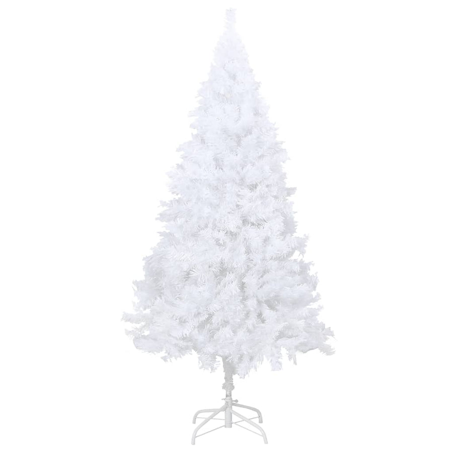 Artificial Pre-lit Christmas Tree Thick Branches White 150 cm