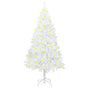 Artificial Pre-lit Christmas Tree Thick Branches White 180 cm