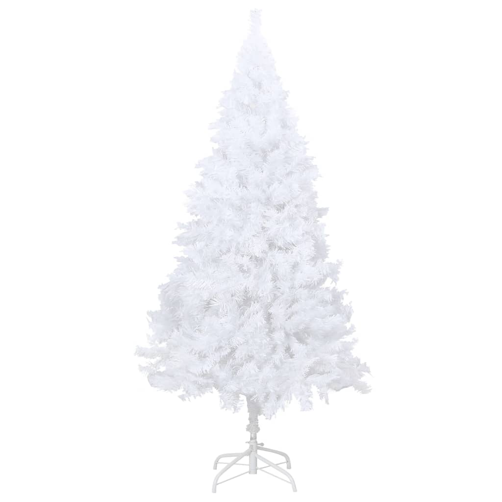Artificial Pre-lit Christmas Tree with Thick Branches White 180 cm
