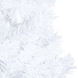 Artificial Pre-lit Christmas Tree with Thick Branches White 180 cm - 45-Degree Angle