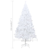 Artificial Pre-lit Christmas Tree with Thick Branches White 210 cm - Extra Image