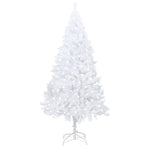 Artificial Pre-lit Christmas Tree Thick Branches White 240 cm