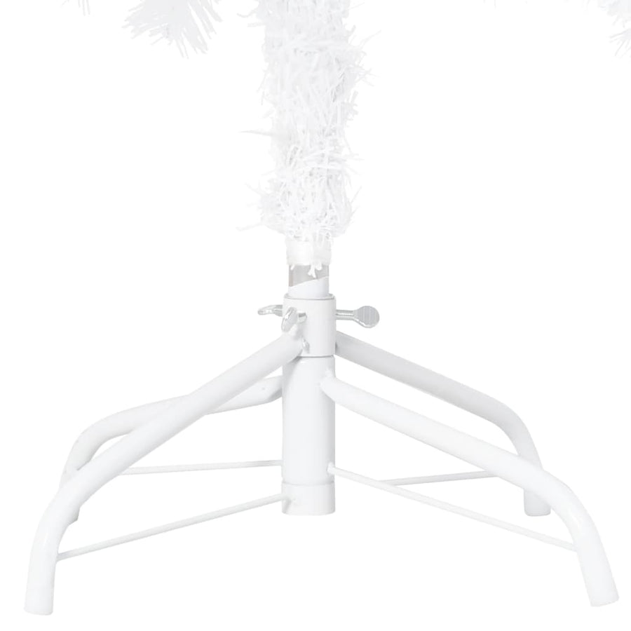Artificial Pre-lit Christmas Tree Thick Branches White 240 cm