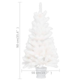 Artificial Pre-lit Christmas Tree White 90 cm - Extra Image